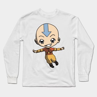 Avatar The Last Airbender Chibi Aang sticker Long Sleeve T-Shirt